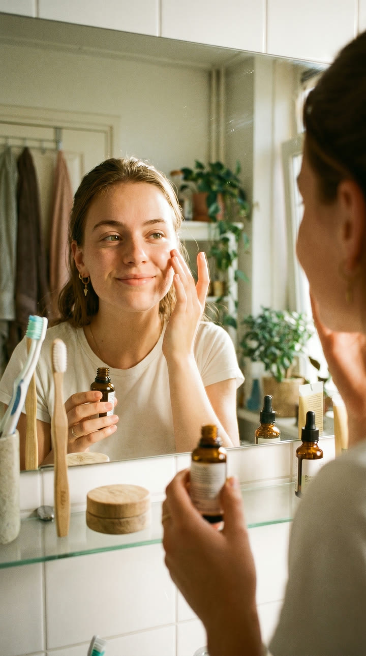 Skincare-routine, echt gefilmd